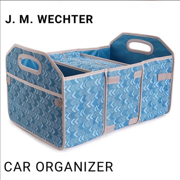 🆕🚙 Geometric Car Cooler Organizer Travel Tote BL - Picture 2 of 13